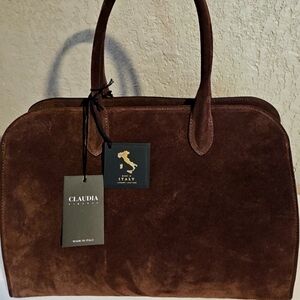 Viral Claudia Firenze Chocolate Suede Leather